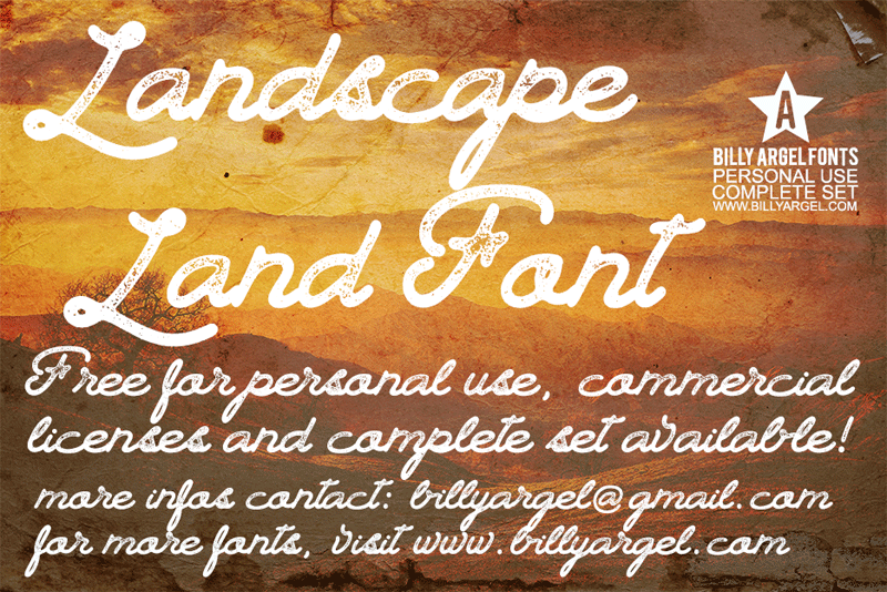 Landscape Land Font