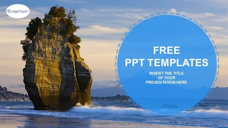 Landscapes-Beach-Rock-Nature PPT Templates