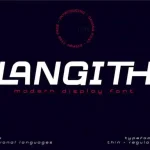 Langith Display Font