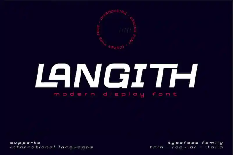 Langith Display Font