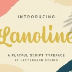 Lanoline Font - Fonte Grátis Lanoline Font
