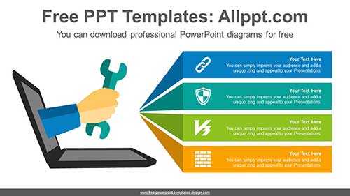 Laptop Repair banner PowerPoint Diagram