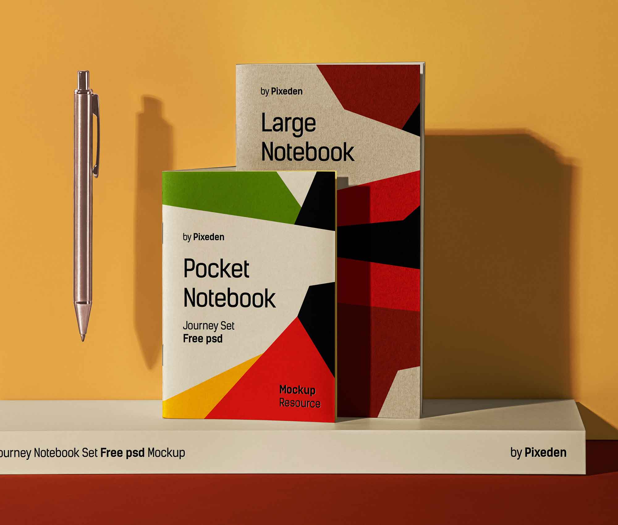 Large and Pocket Notebook Mockups (PSD)