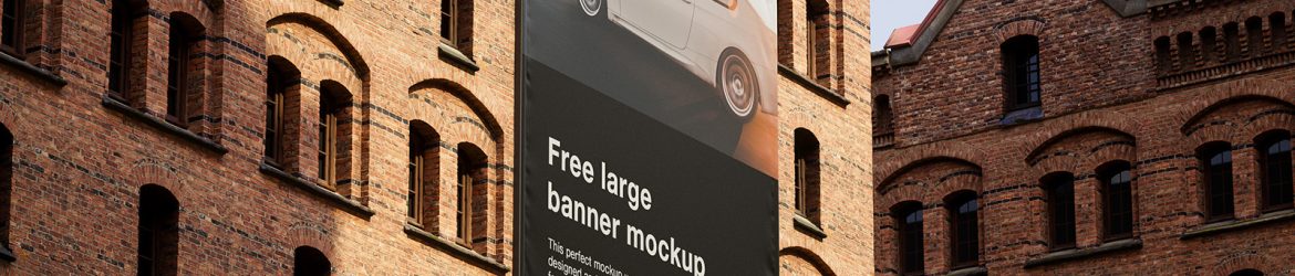 Large banner mockup - Instant Download Large banner mockup - Instant Download