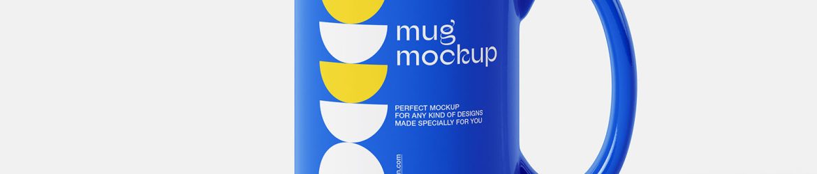 Large coffee mug mockup