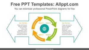 Large double-headed arrow PowerPoint Diagram Template
