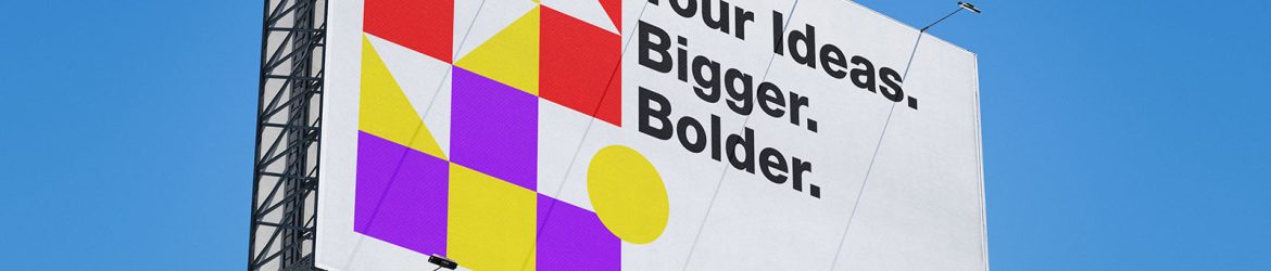 Large format billboard mockup
