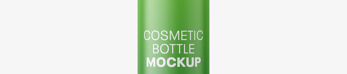 Large matt spray bottle mockup