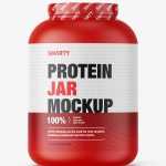 Large protein jar mockup / matt - Free PSD Download Large protein jar mockup / matt