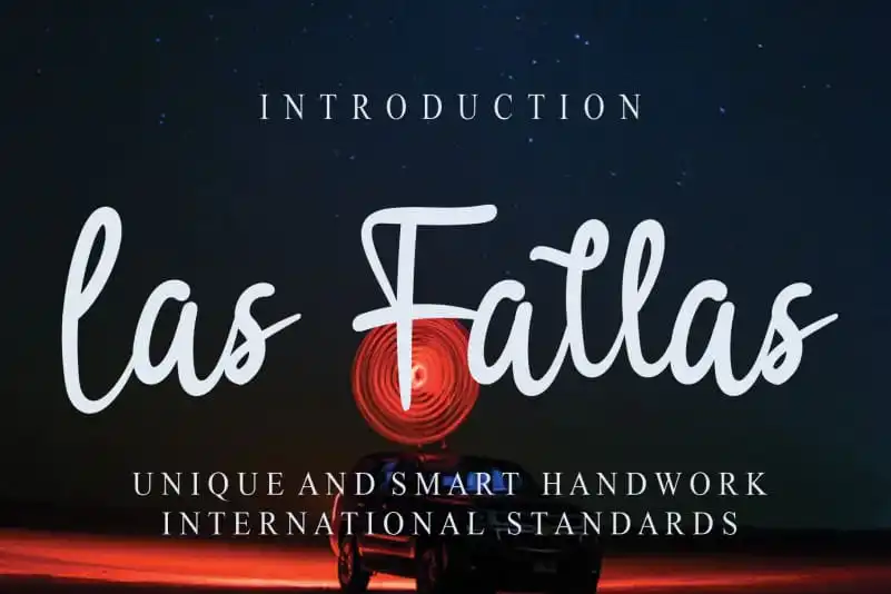 Las Fallas Script Font