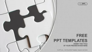 Last piece of jigsaw puzzle PowerPoint Templates