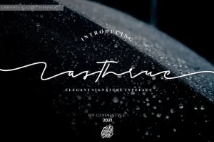 Lasthrue Signature Script Font