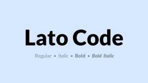 Lato Code Font Family › Fontesk