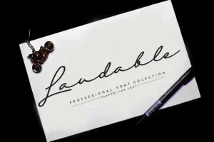 Laudable Script Font