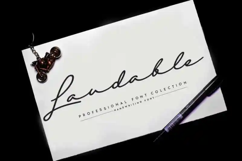 Laudable Script Font