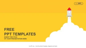 Launch of space rocket PowerPoint Templates