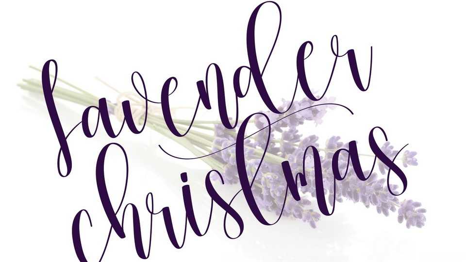 Lavender Christmas Font › Fontesk