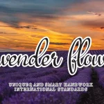 Lavender Flower Script Font - Fonte Grátis Lavender Flower Script Font