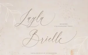 Layla Brielle Calligraphy Font