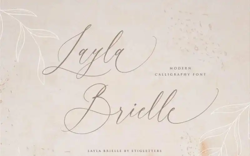 Layla Brielle Calligraphy Font