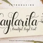 Laylarita Calligraphy Font