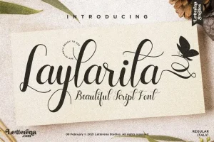 Laylarita Calligraphy Font