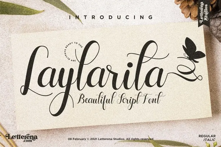 Laylarita Calligraphy Font