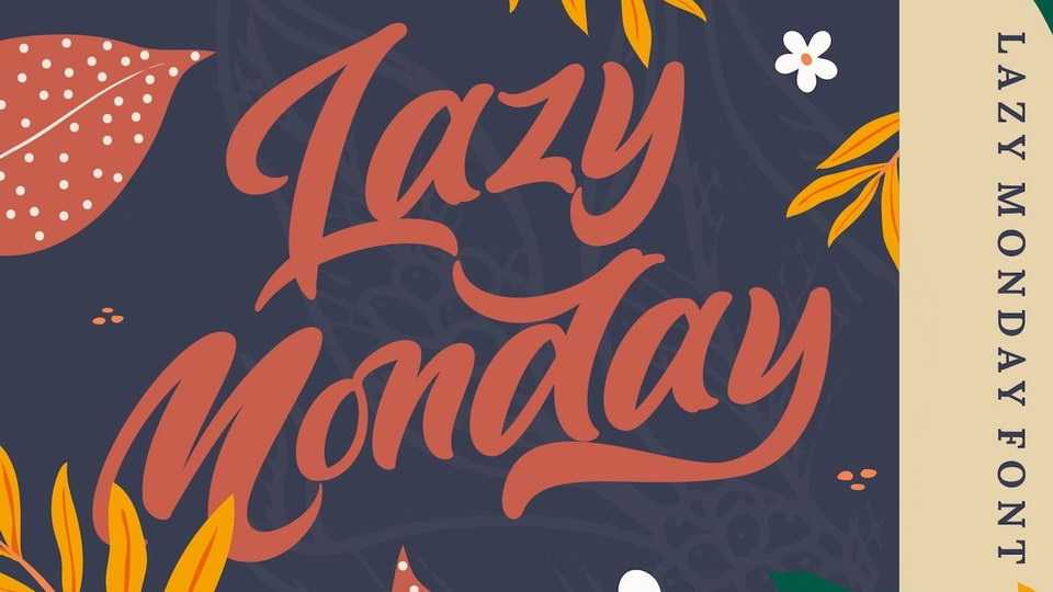 Lazy Monday Font › Fontesk