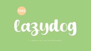 Lazydog Font › Fontesk