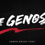 le Genoss Brush Font