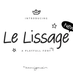 Le Lissage + Bonus Doodle - Fonte Grátis Le Lissage + Bonus Doodle
