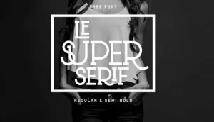 Le Super Serif Font