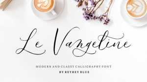 Le Vangeline Script Font › Fontesk