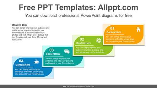 Leaf shape card banner PowerPoint Diagram Template