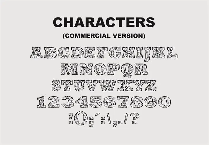 Leaffy Font