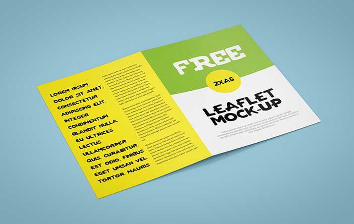 Leaflet mockup / A5 / Bi-Fold