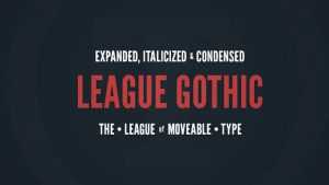 League Gothic Variable Font › Fontesk
