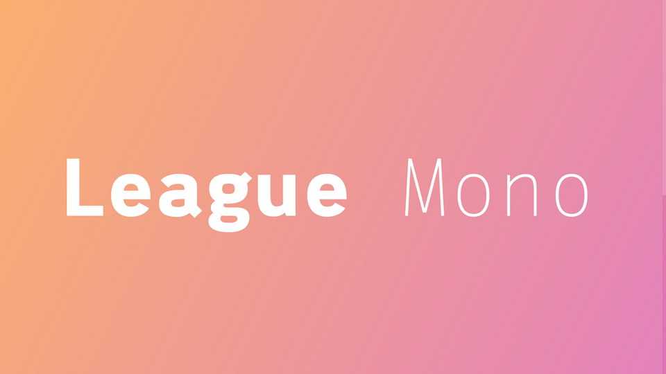League Mono Font Family › Fontesk