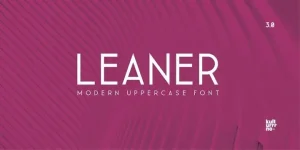 Leaner Sans Serif Font