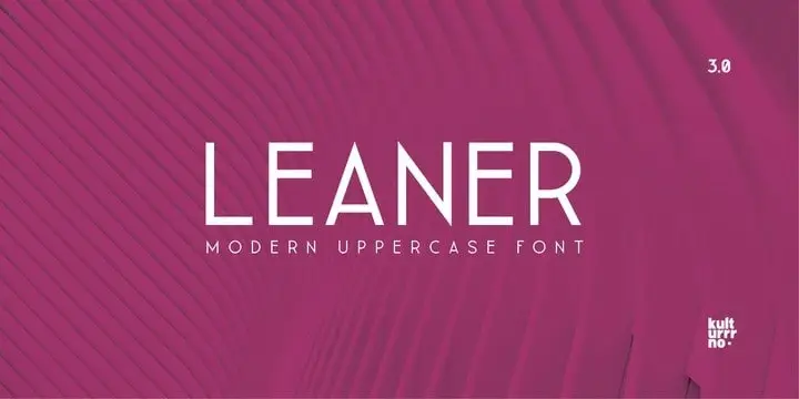 Leaner Sans Serif Font