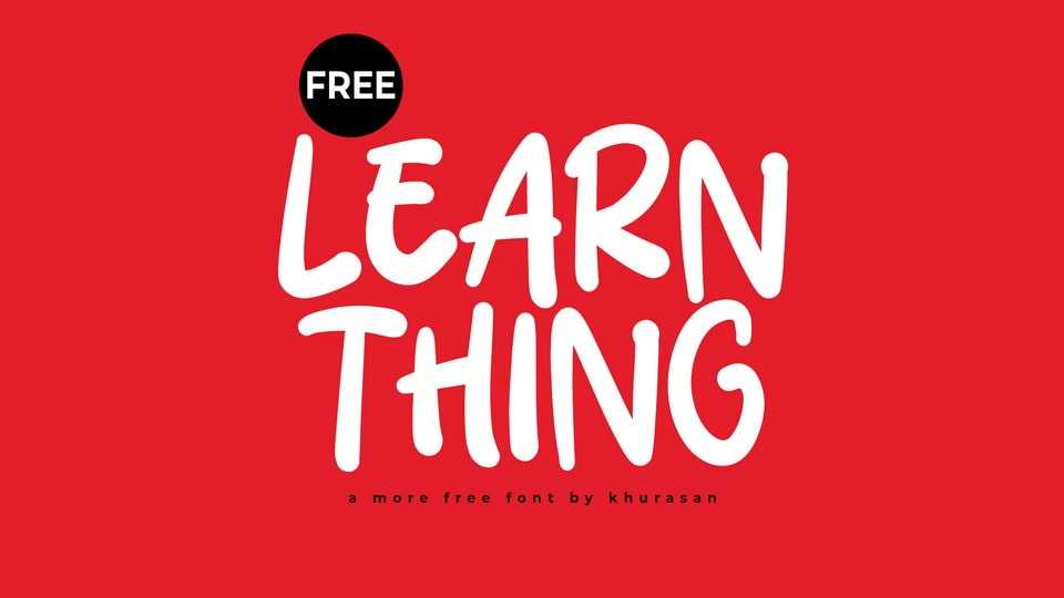 Learn Thing Font › Fontesk