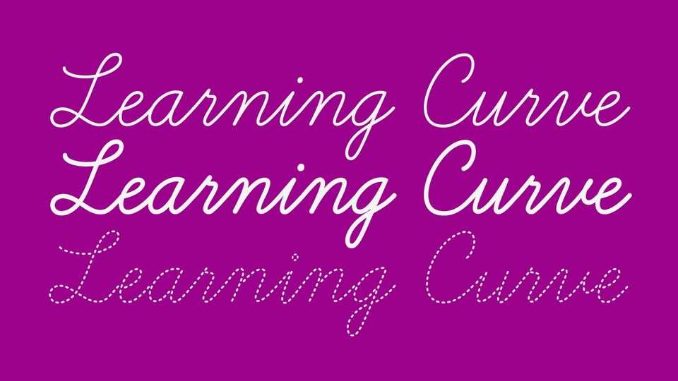 Learning Curve Font › Fontesk