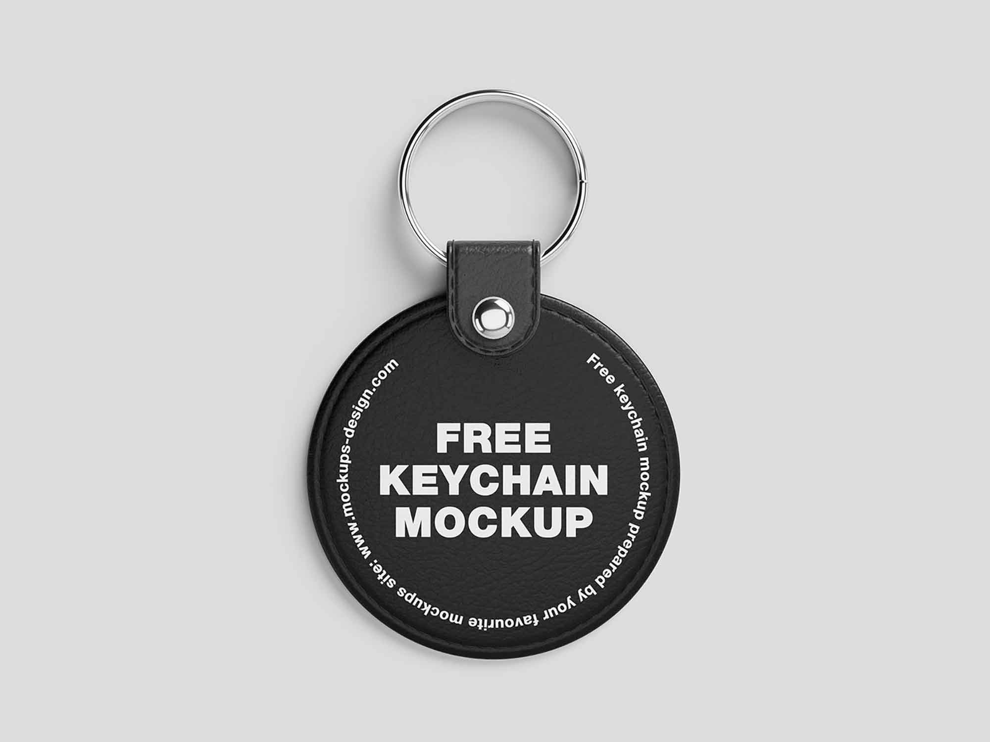 Leather Keychain Mockup