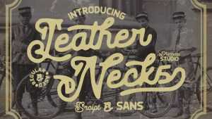 Leather Necks Script & Sans Fonts › Fontesk