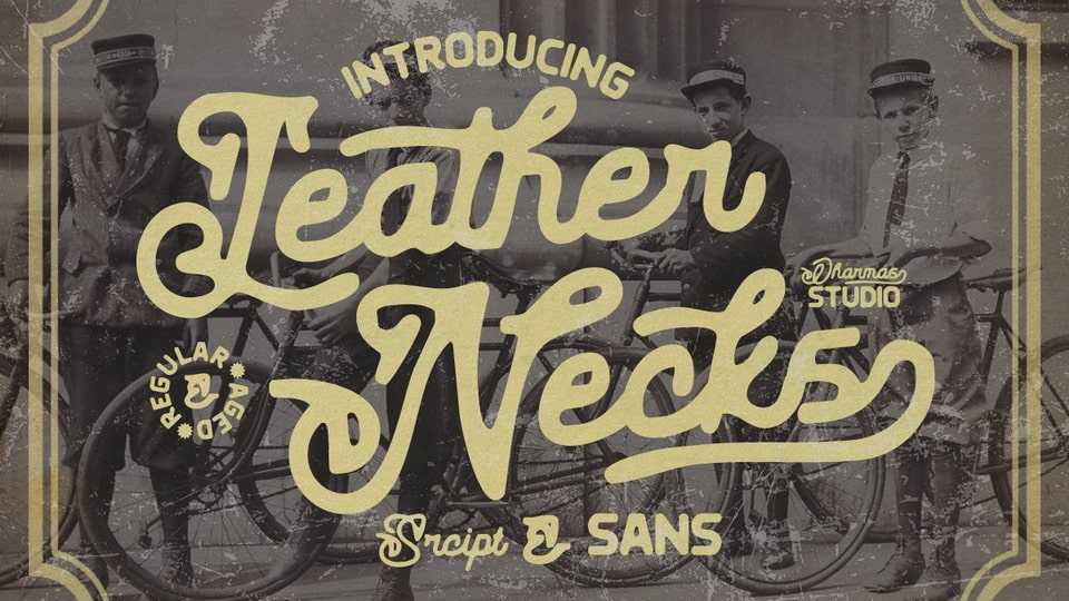 Leather Necks Script & Sans Fonts › Fontesk