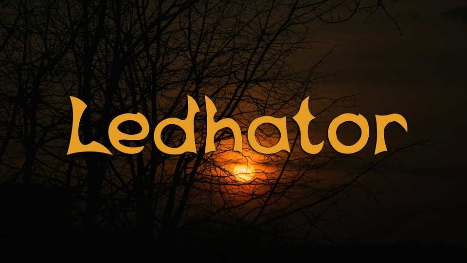 Ledhator Display Font › Fontesk