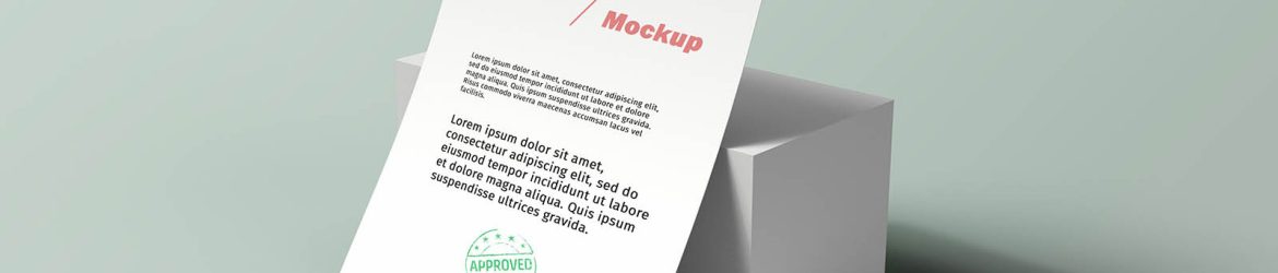 Legal Paper PSD Mockup