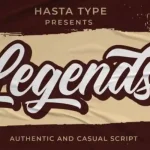 Legends Calligraphy Font - Fonte Grátis Legends Calligraphy Font