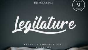 Legilature Script Font › Fontesk