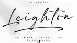Leighton Authentic Brush Font › Fontesk